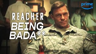 Reacher Being a Bada for 8 Minutes Straight  REACHER  Prime Video [upl. by Keegan]