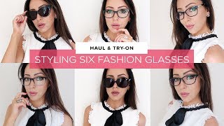 MY FASHION GLASSES TRYON amp HAUL  6 STYLES COLLECTION  Sophie Shohet  AD [upl. by Nolla751]