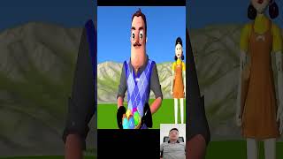 Scary Teacher 3D Wooden Piles and Marbles Miss T vs 3 Neighbor Win shorts shorts [upl. by Scriven]