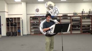 USAAAMB Audition Sousaphone Solo [upl. by Hulbert208]