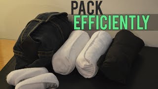 How to Pack Clothes for Traveling 👕💼 [upl. by Wende]