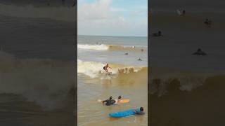 quotRiding the waves in Cherating Malaysia 🌊✨ Drones eye view of epic surf sessions on a shortboard [upl. by Danice]