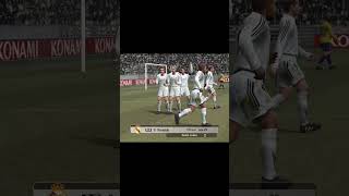 REAL MADRID GOALS 362 RONALDO NAZARIO ASSIST ROBERTO CARLOS WINNING ELEVEN 9 GOALS AND SKILLS [upl. by Mazlack707]