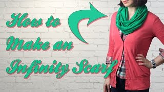 How to Sew an Infinity Scarf  DiY Fashion Tutorial [upl. by Elazaro]