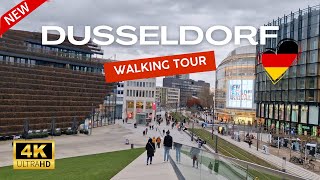 🇩🇪 DÜSSELDORF GERMANY FEBRUARY 2024 WALKING TOUR 4K ULTRA HD60FPS [upl. by Barty]