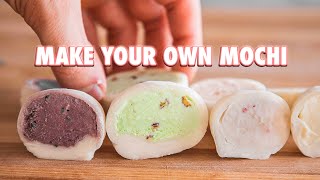 4 Ingredient Homemade Mochi Ice Cream [upl. by Bleier603]