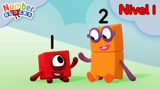 Contando para niños  Nivel 1  Episodios completos  123  Numberblocks en Español [upl. by Alleunam]