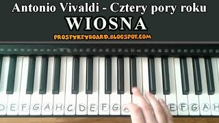 Antonio Vivaldi  quotWiosnaquot  na keyboard i klawisze [upl. by Simona]