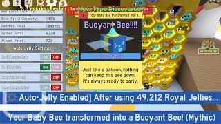 Getting the new buoyant bee in Bee Swarm Simulator [upl. by Ellenoj35]