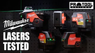 Milwaukee Green Laser Levels  M12 amp RedLithium USB Models [upl. by Lirrad573]