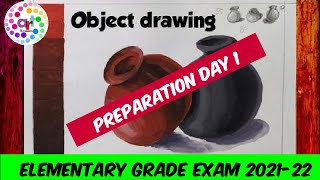 Elementary Drawing Grade Exam 202122 Preparation  Day 1   शासकीय रेखाकला परिक्षा [upl. by Ulrick]