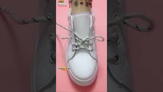 New shoelaces design for ladies 2024 Shoe lacing Tie Tips style tips shorts shoelace [upl. by Nosydam]