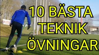 10 Övningar som ger dig BÄTTRE TEKNIK  Fotbollsträning [upl. by Vogele]