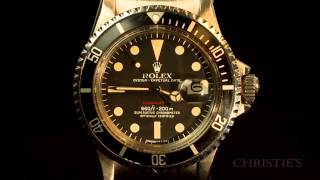 Rolex ‘Red’ Submariner Ref 1680  Christies Watches [upl. by Marlea]