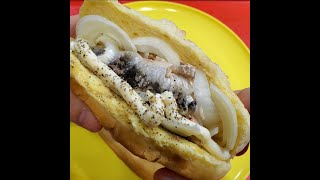 eat Canned Sardines and Sliced Onions in Hotdog Bun [upl. by Adnuahs945]