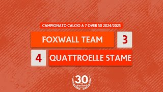 HIGHLIGHTS • Campionato Calcio a 7 Over 50 20242025  Foxwall Team v Quattroelle Stame [upl. by Karr]