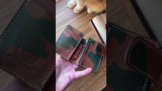 Кошелек ручной работы из натуральной кожи handmade wallet [upl. by Annekcm]