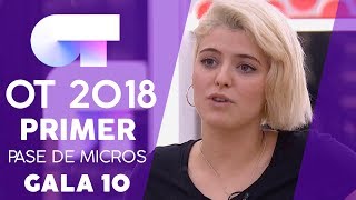 quotLOST ON YOUquot  ALBA RECHE  PRIMER PASE DE MICROS GALA 10  OT 2018 [upl. by Lokin]