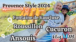 Vlog🦋115🇫🇷เที่ยวบ้านเพื่อน Provence Style 2024🇫🇷Ansouis💛 Cucuron 🩷Fontaine de Vaucluse💚Roussillon🧡 [upl. by Atteiram]