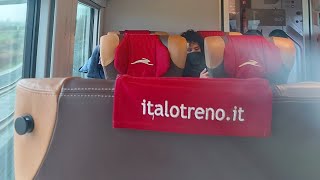 Viaggio in Club Executive su italo da Napoli Afragola a Reggio Emilia Av Mediopadana [upl. by Dusza]