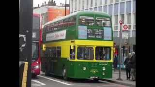 Daimler Fleetline CRG6LX London Country XF1 CUV51C Archway Running Day Route 271 Leaving at Archway [upl. by Ahsimed]