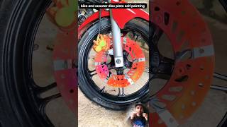 bike and scooter disc self painting trick [upl. by Corina672]