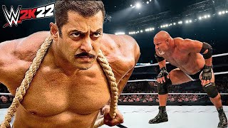 Goldberg vs Salman Khan WWE 2K22 [upl. by Nadab528]