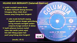 Alina Rahman amp The Bateks  Hilang Kan Berganti Salamah Basiron  1967 [upl. by Llenrup]