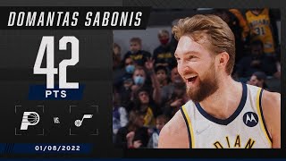 Domantas Sabonis scores CAREERHIGH 42 PTS in Pacers’ W [upl. by Killam370]