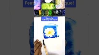 Watercolor Feathering Technique  Watercolor Tips  Watercolour Tutorial watercolortips painting [upl. by Lasorella]