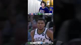 Giannis carreo en el overtime nba basketball baloncesto [upl. by Yrellih]