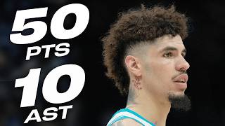 LaMelo Ball ERUPTS For New CAREERHIGH 50PT DoubleDouble 😤 November 23 2024 [upl. by Yerok]