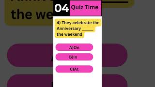 Quiz Time CalendarBased Preposition Quiz [upl. by Deeyn]