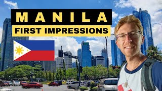 First Impressions Of Manila Philippines 🇵🇭 [upl. by Lingwood465]