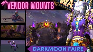 How to get the Darkmoon Faire Vendor Mounts in World of Warcraft [upl. by Aduhey]