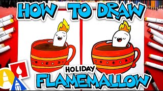 How To Draw Holiday Flamemallow  Together Time With YouTube Kids [upl. by Cheatham230]