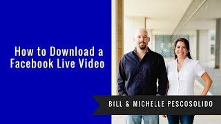 How to Download a Facebook Live Video From Facebook [upl. by Seiden849]