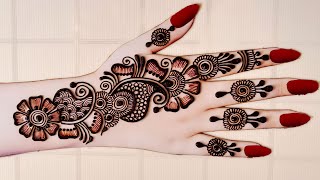 Simple mehndi design backhand  Mehandi ka design  Mehandi design  Mehandi  Mahadir dijain 2024 [upl. by Liagibba]