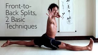 Front to Back Splits 2 Techniques to Improve Flexibility [upl. by Garnes]