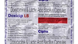 Doxicip LB Capsules  Doxycycline and Lactic acid Bacillus Capsule Dosage Side effect in Hindi [upl. by Blondelle]