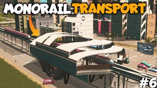 STARTED MONORAIL TRANSPORT IN MY CITY  CITIES SKYLINES 6 HINDI 2022 [upl. by Bluhm]