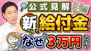 【公式情報：なぜ3万円なのか？】新給付金 子ども加算 生活者の支援：プレミアム商品券等 事業者の支援：LPガス補助等 厳冬期に灯油代支援の見通し その他経済対策〈R6年1128時点〉 [upl. by Ahsikahs344]