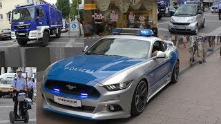 Showcar Ford Mustang Segway  Blaulichtfahrten beim Tag der Polizei des RheinErftKreises [upl. by Annunciata]