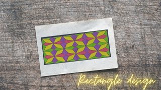 Rectangle design drawingTessellation artArtampbeyond [upl. by Sibley788]