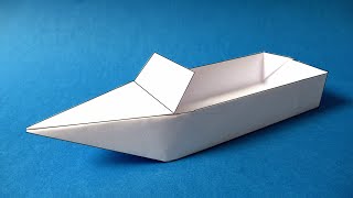 How to Make a Paper Boat that Floats  Paper Speed Boat [upl. by Perpetua889]