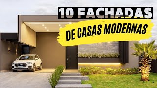 10 fachadas de casas terréas modernas [upl. by Felipa604]