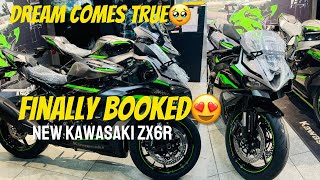 Finally Dream Comes True 🥹❤️ First Superbike  Kawasaki Zx6R Book krdi [upl. by Nalhsa222]