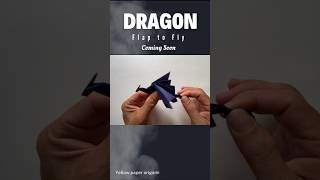 Origami Dragon Flap to Fly Coming Soon shorts [upl. by Seamus]