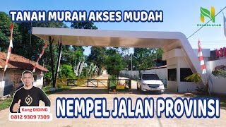 TANAH MURAH AKSES MUDAH  NEMPEL JALAN PROVINSI [upl. by Dev334]