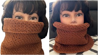 Snood au crochet cachecol snood crochet knitting handmade fashion uncinetto hekel gancio [upl. by Talley]